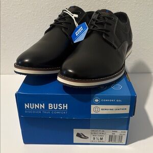 Nunn Bush Men's Black Leather Derbys